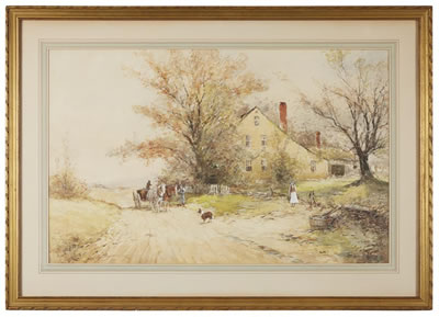 "ALONG THE VALLEY ROAD" (CHESTER VALLEY, PA)