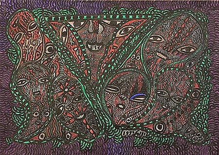 Untitled by Mohamed Mrabet - Auction record, sale price, and art valuation. Compare with similar artists and explore comparable artworks.