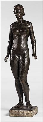 Standing female nude