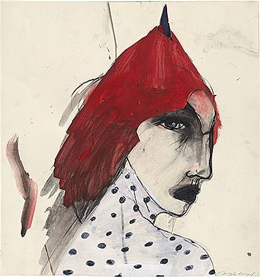 With red cap