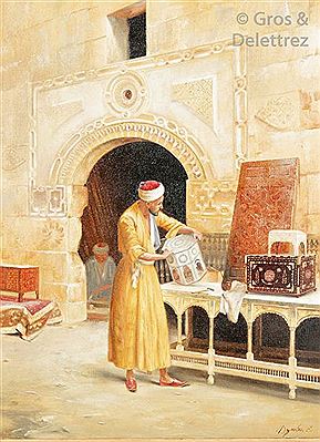 Sample artwork by Elena Dzuba (20th Century), known for painting - View similar artists and auction records
