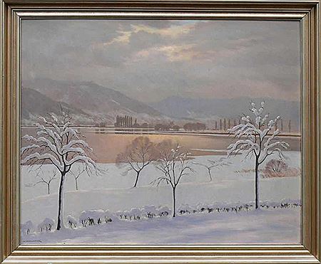 Sample artwork by Werner Mollweide (1889 - 1978), known for landscape painting - View similar artists and auction records