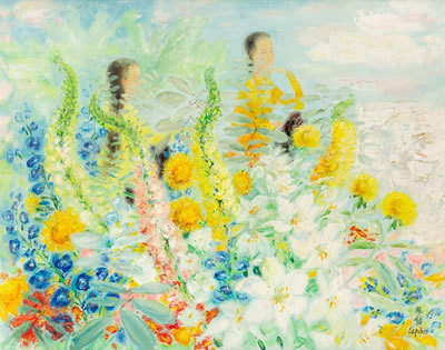 Figures with Flowers