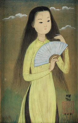 Young Girl with Fan