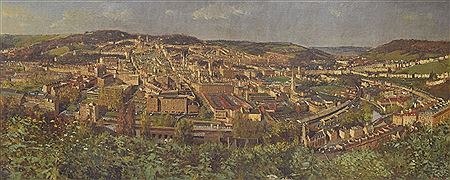 Panorama of The City of Bath from Beechen Cliff, Alexandra Park