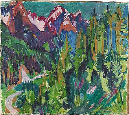Mountain landscape at Davos