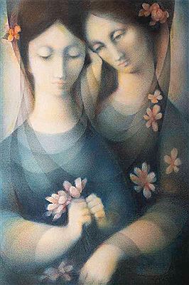 Sample artwork by Ludmila Jirincova (1912 - 1994), known for painting - View similar artists and auction records