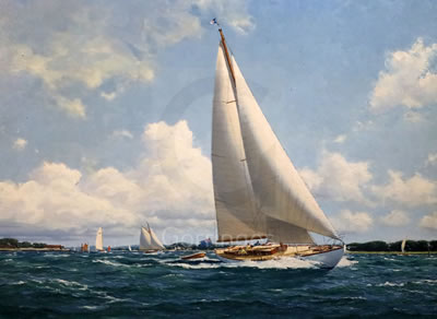 Sailing out of the Hamble