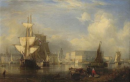 Stockholm, vue du Palais Royal.