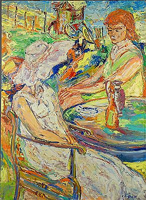 Terrasse animée