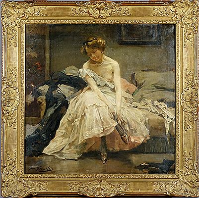 Elégante dans un Intérieur