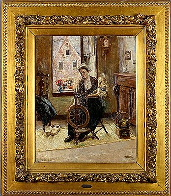La Fileuse by Oscar Halle - Auction record, sale price, and art valuation. Compare with similar artists and explore comparable artworks.