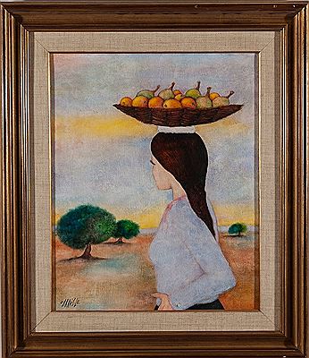 "Returning from the market"