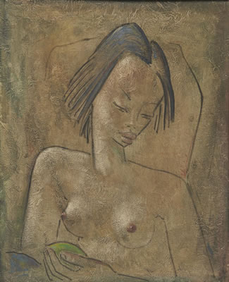 Woman with Mango