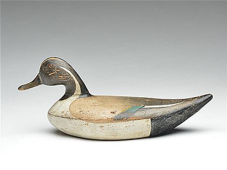 Hollow carved pintail drake