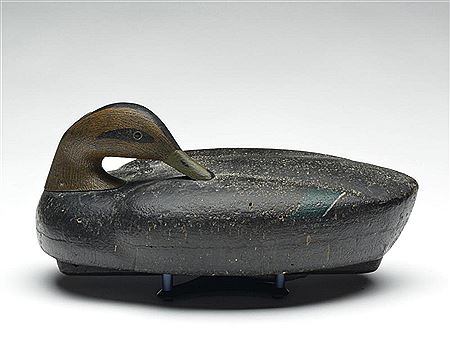 Very rare preening black duck by George Roberts - Auction record, sale price, and art valuation. Compare with similar artists and explore comparable artworks.