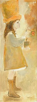 Sample artwork by Nylajo Harvey (20th Century), known for painting - View similar artists and auction records