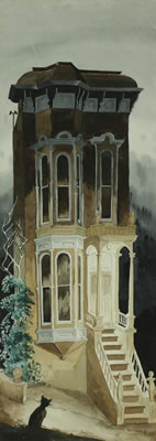 Untitled (House with Black Cat)