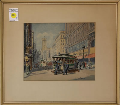 San Francisco Cable Car Scene