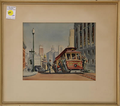 San Francisco Cable Car Scene