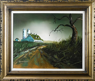 Untitled (Farm Down the Road) by John Bradshaw - Auction record, sale price, and art valuation. Compare with similar artists and explore comparable artworks.
