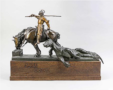 Sanct Georg by Arthur Hoffmann - Auction record, sale price, and art valuation. Compare with similar artists and explore comparable artworks.