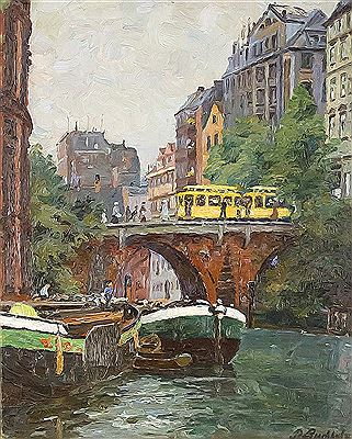 The Ellerntorsbrücke in Hamburg