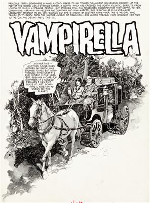 Jose Pepe Gonzalez Vampirella #19 Complete 10-Page Story Shadow of Dracula Original Art (Warren Publ., 1972)