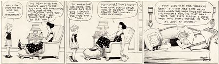 Harold Gray Little Orphan Annie Daily Comic Strip Original Art dated 8-26-24 (Chicago Tribune, 1924)