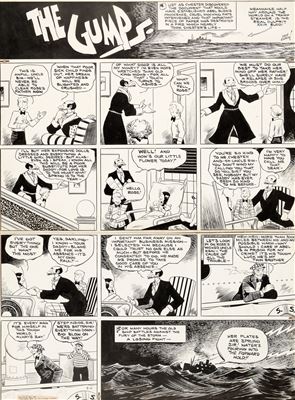 Gus Edson The Gumps Sunday Comic Strip Original Art dated 5-11-41 (Chicago Tribune Syndicate, 1941)