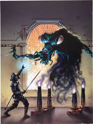 Richard Hescox The Demon Lord Original Cover Art (DAW Books, 1986)