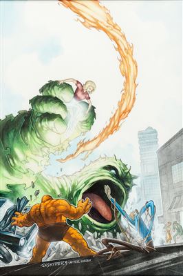 John K. Snyder III Official Overstreet Comic Book Price Guide 31st Edition Cover Painting Fantastic Four Original Art (Gemstone Publishing, 2001) by John Snyder III - Auction record, sale price, and art valuation. Compare with similar artists and explore comparable artworks.