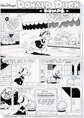 William Van Horn Anders And & Co. [Donald Duck & Co.] #2001-01 Complete 10-Page Story Bumps Original Art (Egmont, 2001)