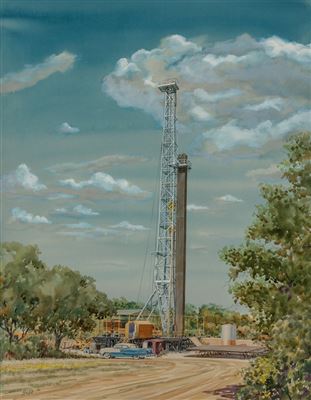 The Rig by Warner Hoople - Auction record, sale price, and art valuation. Compare with similar artists and explore comparable artworks.