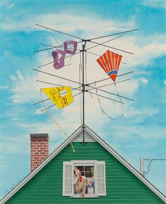 Kite Catcher, American Weekly magazine cover