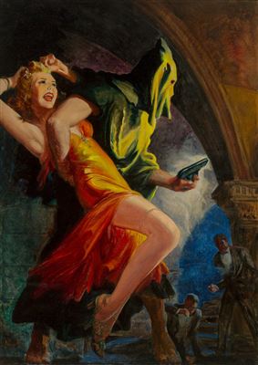 The Monster Fringe, Spicy Mystery magazine cover