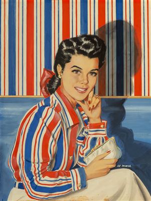 Wallpaper Blouse, Saturday Evening Post magazine cover, October 25, 1941