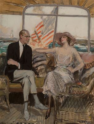 The Cruise, The Saturday Evening Post interior illustration