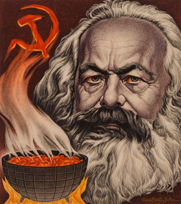 Karl Marx, Time magazine cover, February 23, 1948 by Ernest Hamlin Baker - Auction record, sale price, and art valuation. Compare with similar artists and explore comparable artworks.