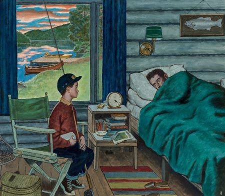 Let's Go Fishing, The Saturday Evening Post cover, August 25, 1962