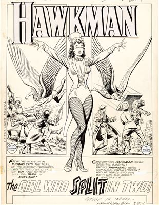 Murphy Anderson Hawkman #4 Zatanna First Appearance Complete 13-Page Story The Girl Who Split In Two! Original Art (DC, 1964)