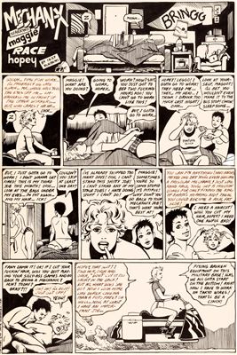 Jaime Hernandez Love and Rockets #1 Story Page 1 First Appearance of Maggie and Hopey Original Art (Los Bros. Hernandez, 1981)