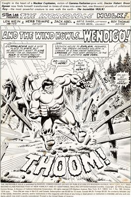 Herb Trimpe and Jack Abel Incredible Hulk #180 Partial Story Original Art Group of 15 (Marvel, 1974)