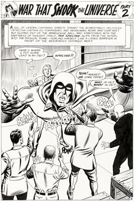 Murphy Anderson Showcase #60 The Spectre Part 2 War That Shook the Universe! Original Art Group of 10 Consecutive Pages (DC, 1966)