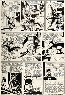 Bob Powell and Wally Wood Daredevil #10 Story Page 20 Original Art (Marvel, 1965)