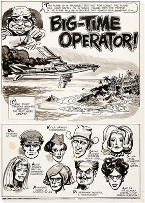 Ric Estrada Eerie #16 Complete 8-Page Story Big-Time Operator! Original Art (Warren, 1968)