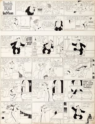 George McManus Bringing Up Father and Rosie's Beau Sunday Comic Strip Original Art dated 3-26-33 (King Features Syndicate, 1933) by George McManus - Auction record, sale price, and art valuation. Compare with similar artists and explore comparable artworks.