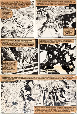 Dave Wenzel and Pablo Marcos Avengers #177 Page 2 Original Art (Marvel, 1978)