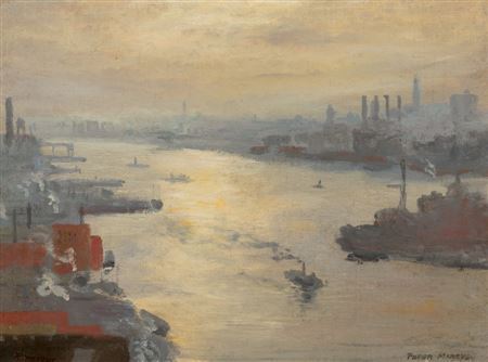 From the Queensboro Bridge (two works) by Peter Marcus - Auction record, sale price, and art valuation. Compare with similar artists and explore comparable artworks.