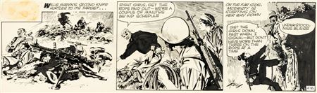 Jim Holdaway Modesty Blaise Original de la bande quotidienne n°476 (London Times Mirror, 1964) by Jim Holdaway - Auction record, sale price, and art valuation. Compare with similar artists and explore comparable artworks.